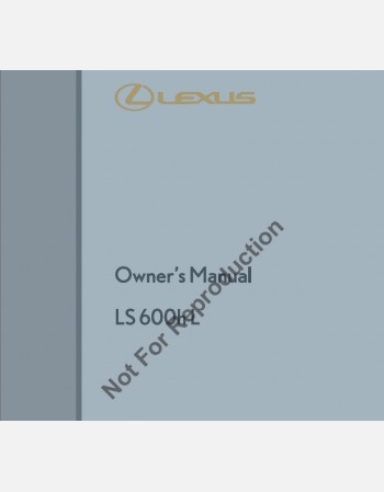 lexus ls 600h 2011-2012 owners manual